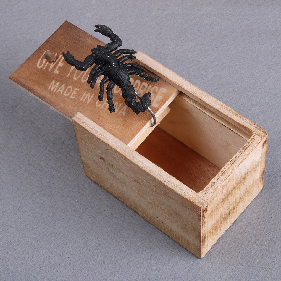 Spider Wooden Scare Box