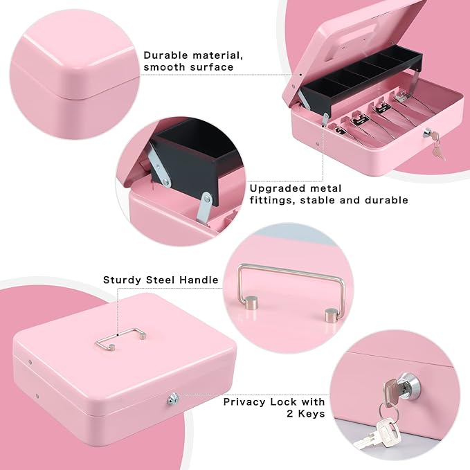 Cash Box with Money Tray
