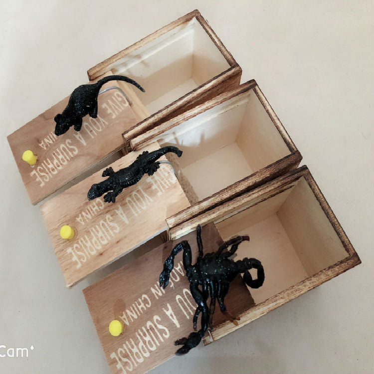 Spider Wooden Scare Box